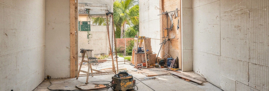 Garage ADU interior construction phase by Garage Conversion Pros in Los Angeles